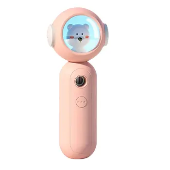 

Cute Cartoon Space Bear Water Meter Nano Spray Handheld Humidifier Portable USB Cold Spray Face Moisturizing