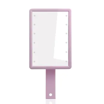 

Fashion Creative LED Single-sided Vanity Mirror Handheld Desktop Wall Mounted Makeup Mirror Travel Portable Mirror