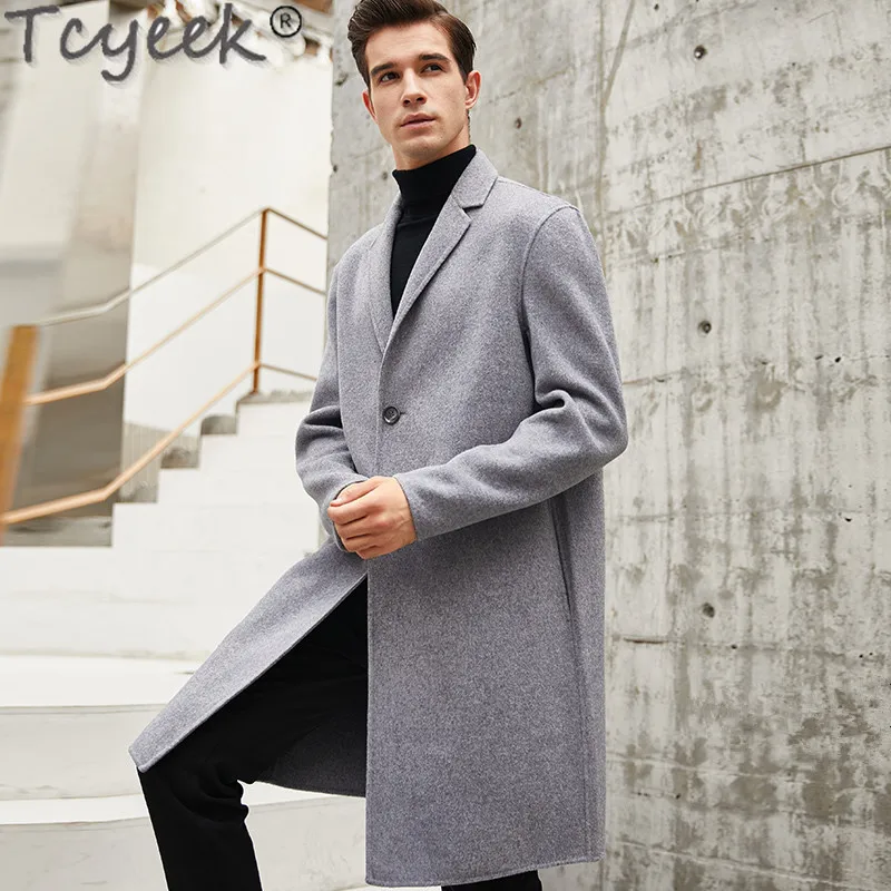 Double-faced Wool Coat Men Korean Overcoat Spring Autumn Long Jacket Mens Coat and Jacket Abrigo Hombre MNDY9902 KJ1496 Double-faced Wool Coat Men Korean Overcoat Spring Autumn Long Jacket Mens Coat and Jacket Abrigo Hombre MNDY9902 KJ1496