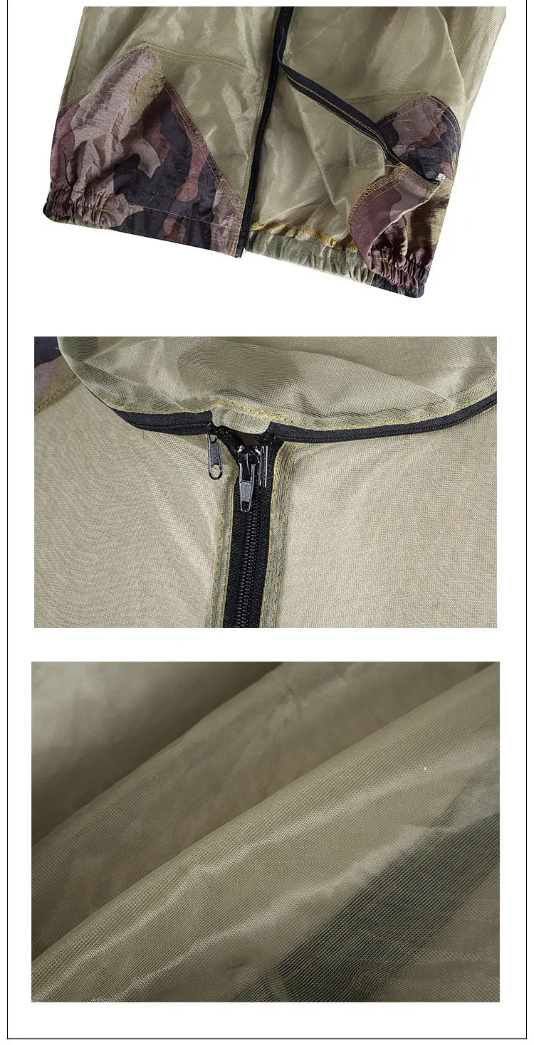 Наружное средство от комаров куртка сетка костюмы с капюшоном Рыбалка Охота Кемпинг насекомых защитная сетка куртка перчатки Брюки