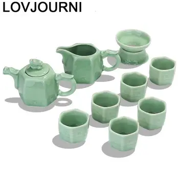 

Afternoon Kung Fu Vintage With Infuser Gongfu Kuchnia China Wedding Pot Home Decoration Accessories Teapot Chinese Tea Set