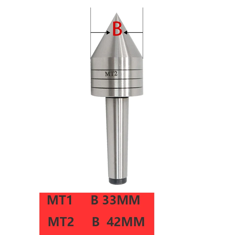 Morse MT1 MT2 live centre outboard-rotating for woodworking
