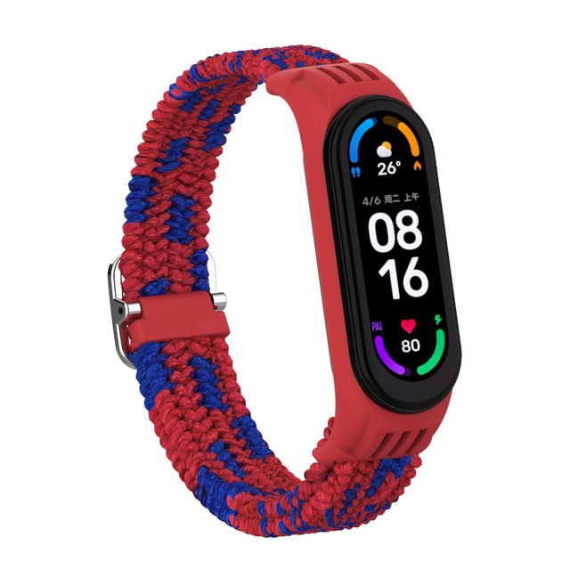 Strap For Mi Band 7/6/5/4/3 Wristband Replacement Weave Colorful Bracelet For Xiaomi Mi Band 7 5 6 Amazfit Band 5 Band 6