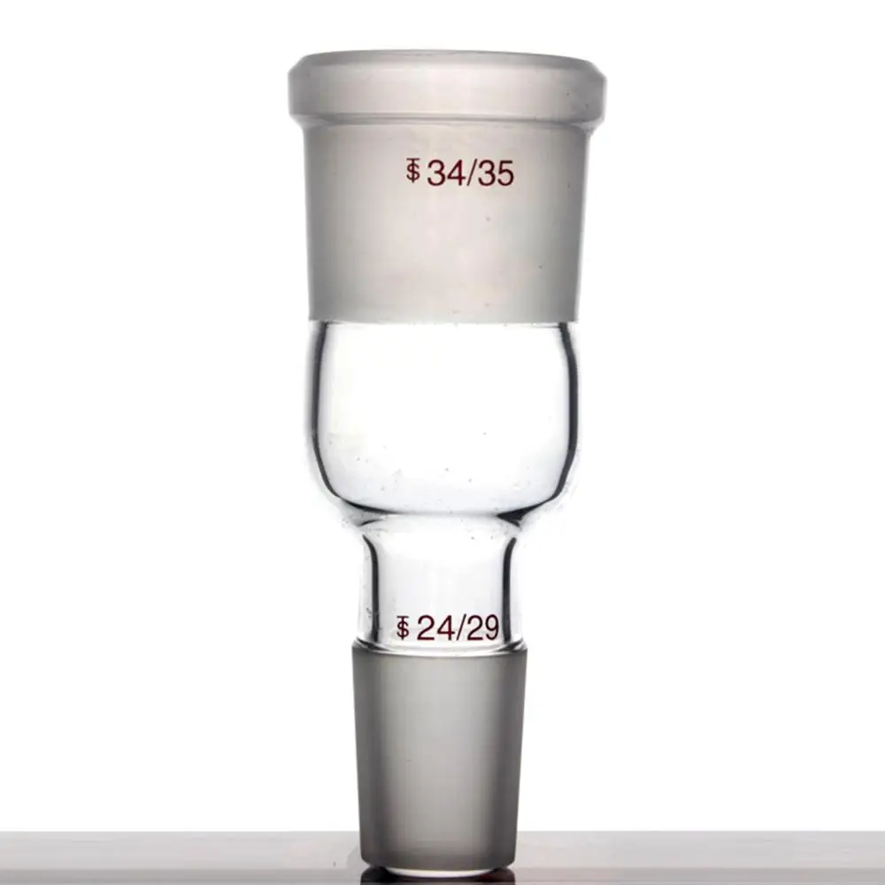 Glass Enlarging Adapter,from 24/29 Cone To 34/35 Socket,lab Glassware