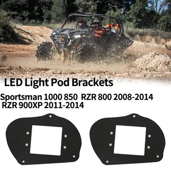 

2Pcs Headlight to LED Light Pod Brackets for Polaris Sportsman 1000 850 / RZR 800 2008-2014 / RZR 900XP 2011-2014