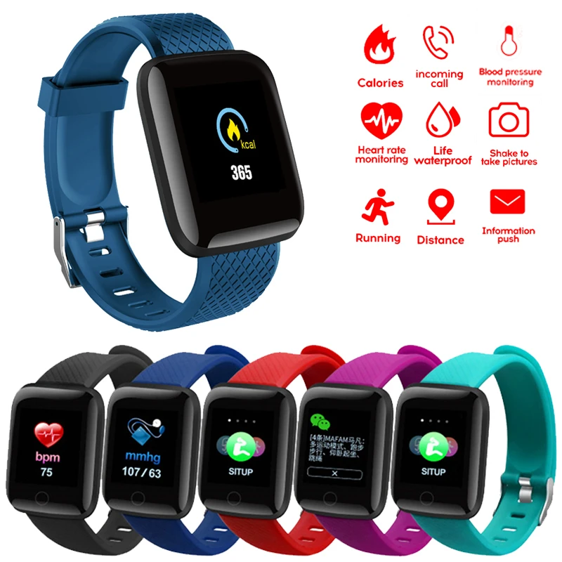 

IP67 Waterproof D13 Smart Wristband Fitness Sports Tracking Bracelet Heart Rate Monitor for IOS/Android Smart Band 116 Plus