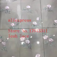 5 ярдов/сумка LF128# смешанные цвета вышивка цветочный узор Французский Минимализм стиль ткани используется в свадебных платьях