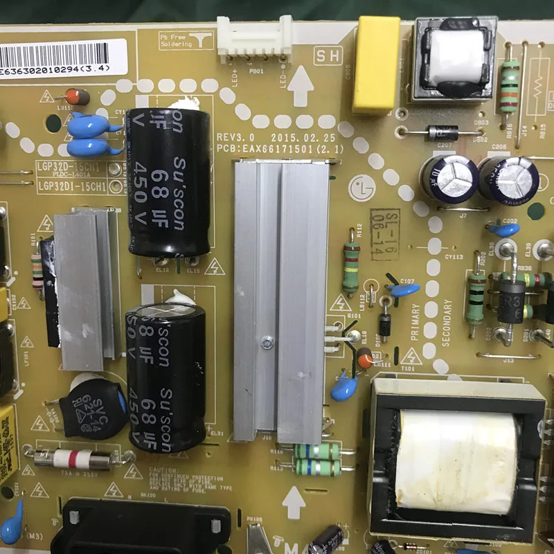Тест для LG LGP32D-15CH1 EAX66171501 блок питания
