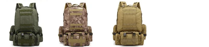 Multifunctional Backpack Mens Outdoor Bags Big Capacity Combination Mountaineering Bag Tactical Military Waterproof Camping Bag