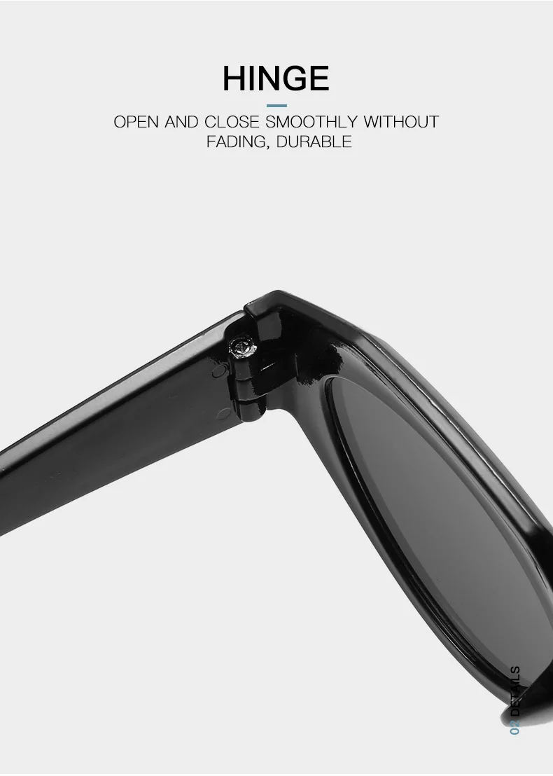 LONSY Cat Eye Sonnenbrille Frauen Marke Designer Vintage Rechteck Sonnenbrille Für Weibliche Mode Retro Lunette De Soleil Femme – Detail 13
