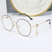 Высокое качество, Ретро стиль, круглые очки, оправа для женщин, по рецепту, мужские очки с оптической оправой, очки, анти-синий светильник, оправа для очков