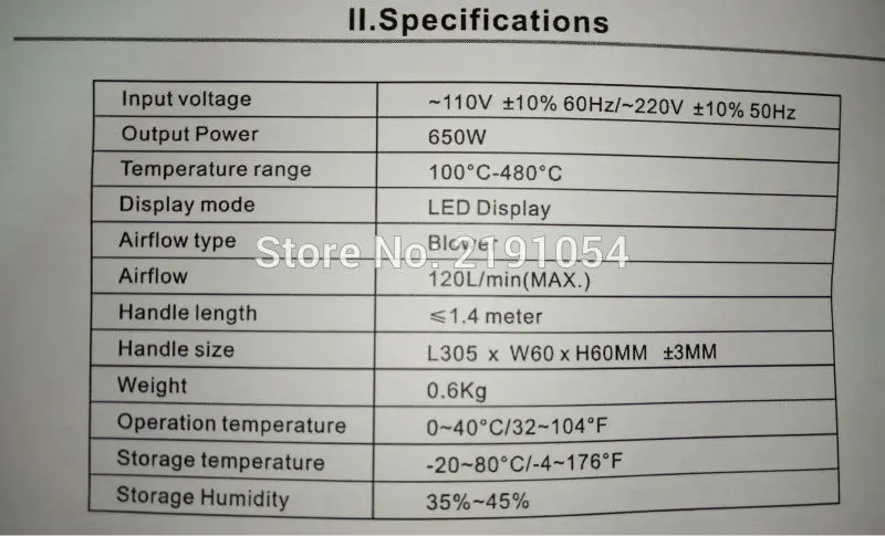 PG8018 lcd 650W lcd Регулируемая электронная Тепловая фена паяльная станция IC SMD BGA+ сопло 8858 650W