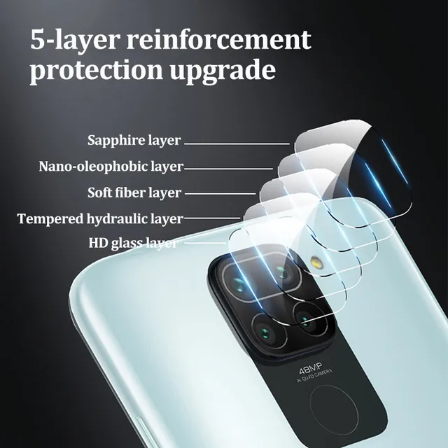 Metal Camera Lens Cover For Xiaomi Redmi Note 9s 9 Pro Max 10 pro Full Cover Protective Glass For Xiaomi Redmi 10X 5G mi 10 lite 4