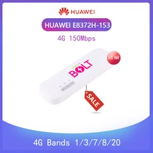 Desbloqueado novo huawei e8372 E8372h-153 4g lte 150 mbps 4g usb modem dongle 4g carfi modem