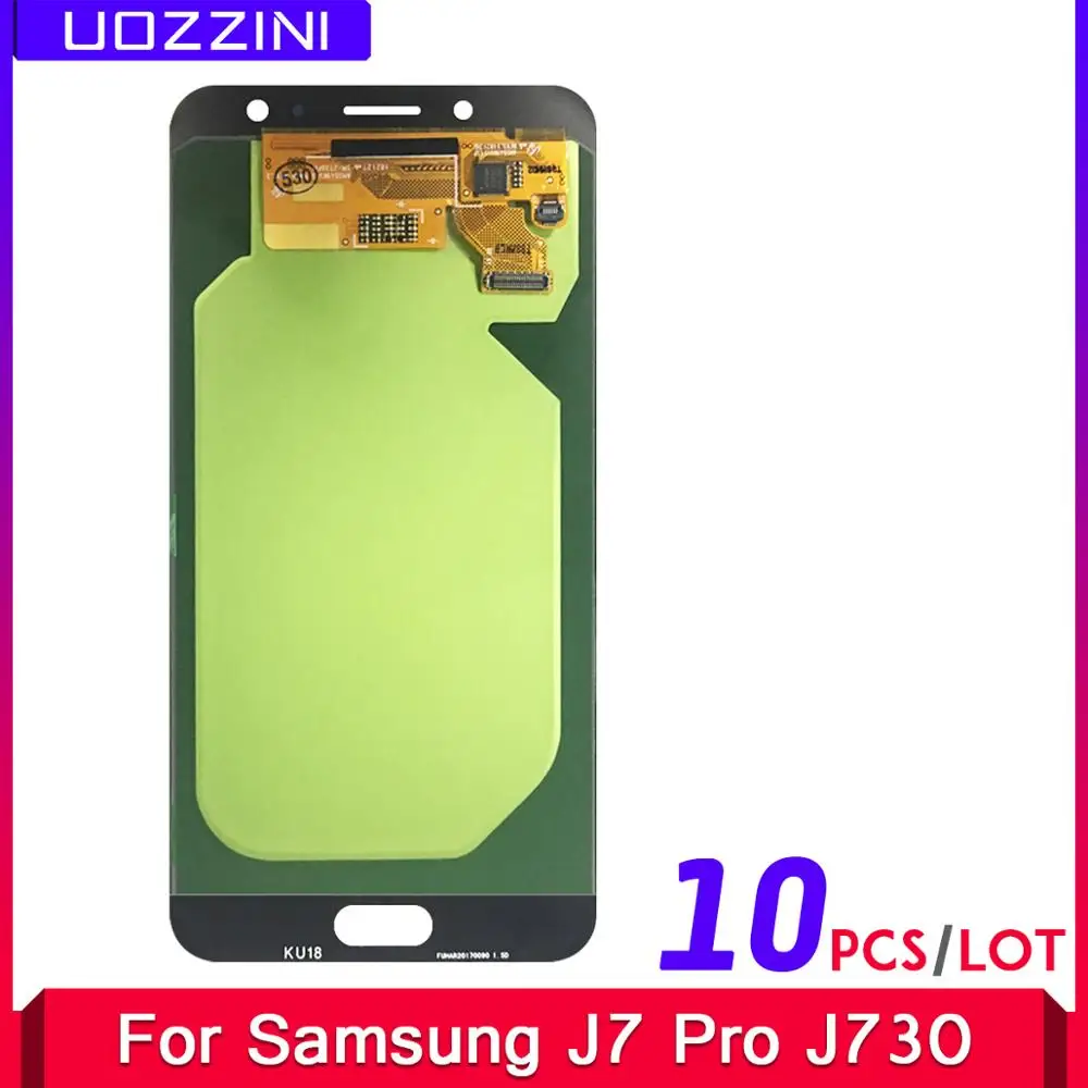 10 шт./лот Super AMOLED для Samsung Galaxy J7 Pro 2017 J730 J730F ЖК-дисплей сенсорный экран дигитайзер в