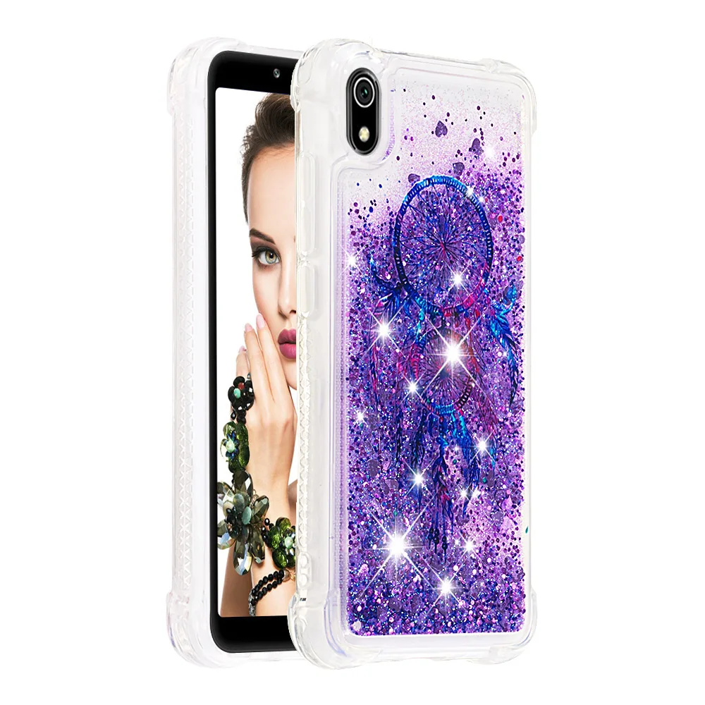 Чехол с сияющими блестками Xiaomi Redmi 7A Мягкий ТПУ чехол Funda Xiomi Redmi 7A жидкий силиконовый защитный чехол xaomi Redmi 7A Redmi7a мягкий чехол