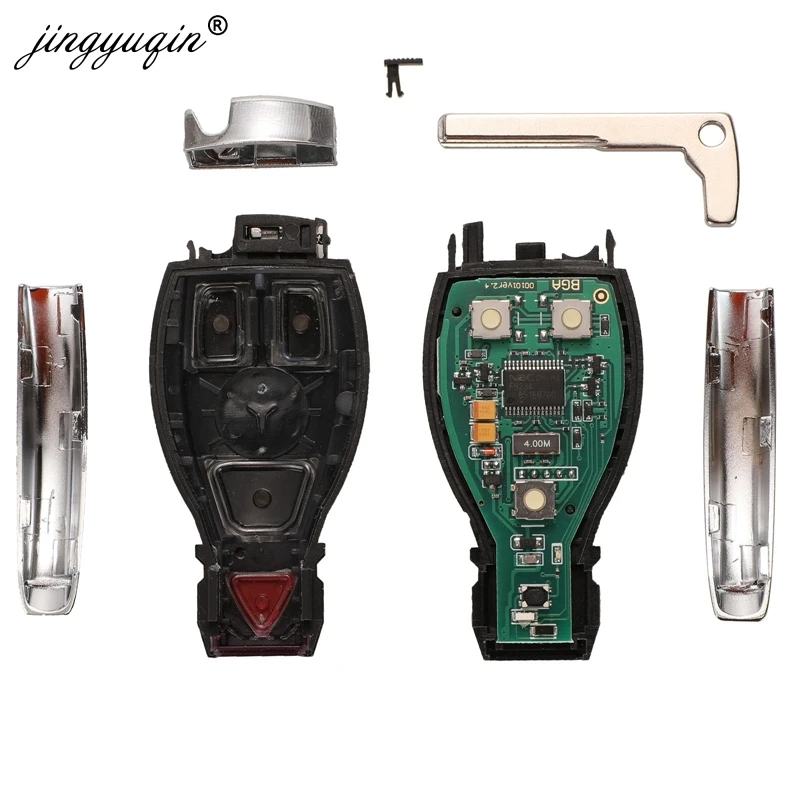 JINGYUQIN BGA STYLE 2/3/4 BUTTONS REMOTE SMART CAR KEY 315MHZ / 433MHZ FOR MB MERCEDES BENZ E S 2SUPPORTS ORIGINAL NEC BGA FOB