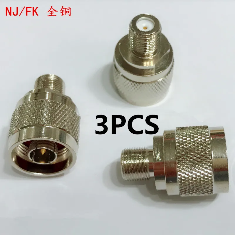 3PCS NJ/FK N Rotary F Bus High Frequency UHF RF Connector