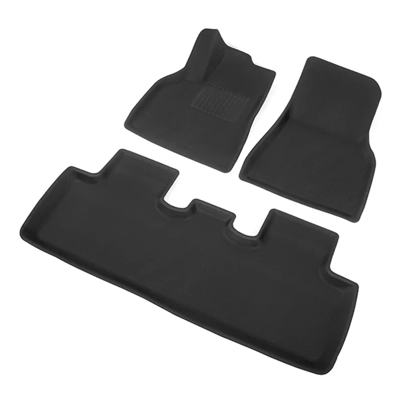 Full Surrounded Special Foot Pad Floor Mats Cover Waterproof Non-slip TPE XPE Modified For Tesla Model Y -