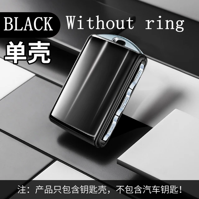 Environmental Protection Resin Key Case Shell Cover For Volvo S90 XC90 XC40 XC60 T5 T6 T8 V90 Polestar 2 Car Auto Accessories BLACK WITHOUT RING