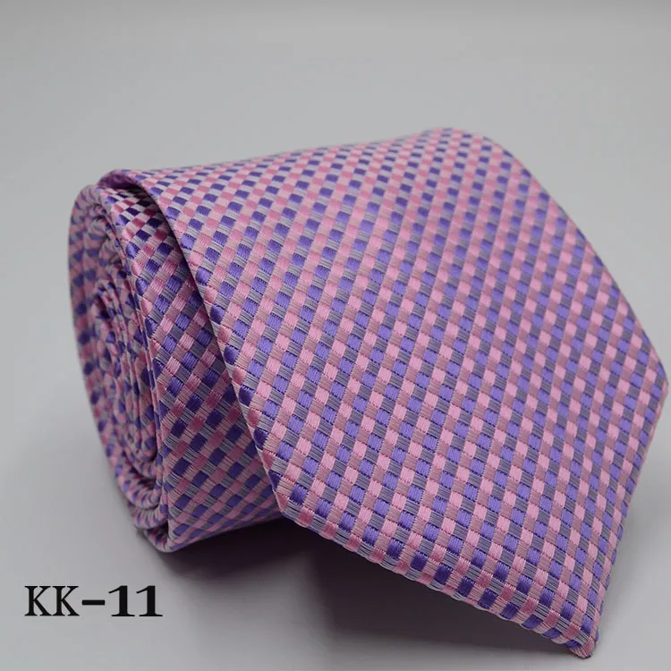 Новинка, мужской галстук, золотой, темно-синий, в полоску, шелк, галстук, жаккард, вечерние, свадебные, тканые, модные, дизайнерские, галстук для мужчин - Цвет: KK-11