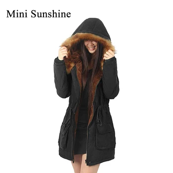 

Women winter coats super warm parka jacket coat ladiesfur lined coats hooded jacket parkas outerwear z30
