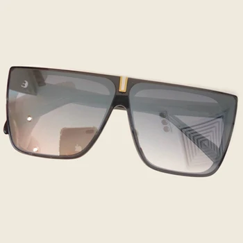 

2019 New Oversized Sunglasses Women Big Frame Square Flat Top Sun Glasses Female Men Vintage Mirror Shades UV400
