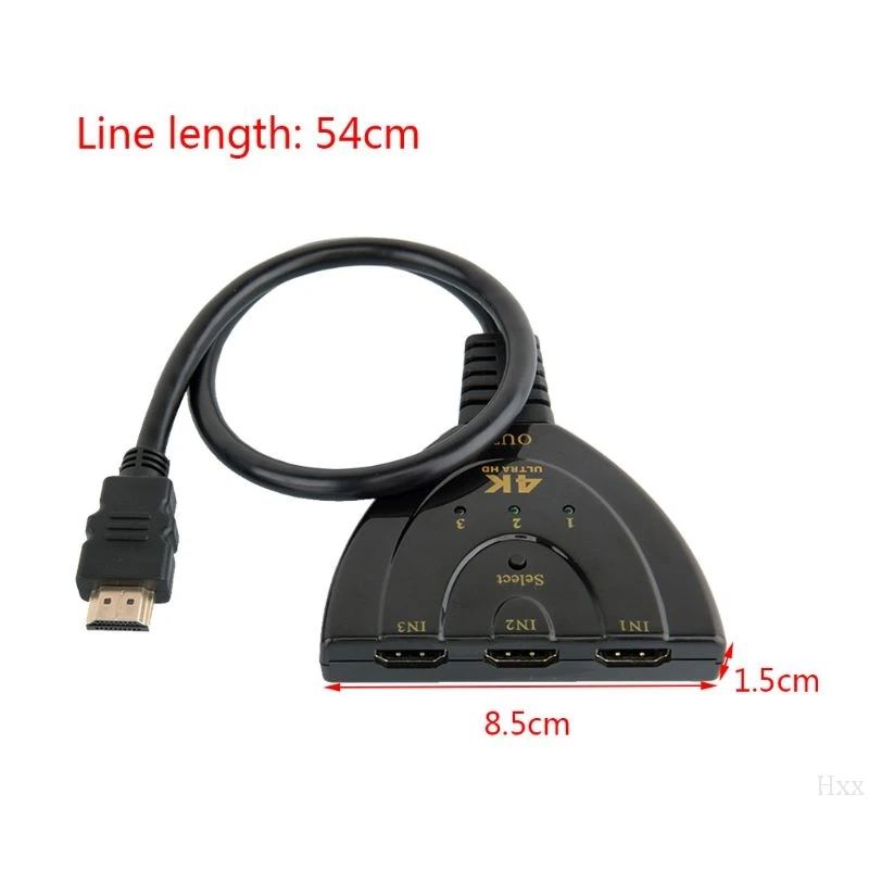3 порта HDMI переключатель сплиттер кабель 4K x 2K 2160P мульти коммутатор lcd HDTV Xbox набор ювелирных инструментов
