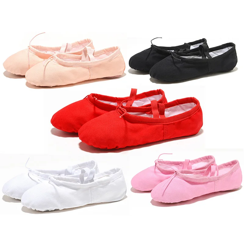 

USHINE joga kapcie Gym nauczyciel joga buty do taÅ„ca baletowego dla dziewczynek kobiety baletki Canvas Kids Children
