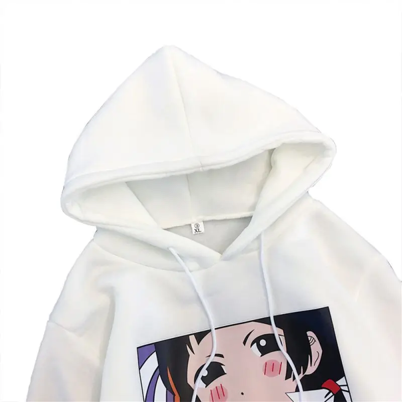 Толстовка с капюшоном для женщин Корейский Ulzzang Harajuku уличная Женская толстовка с капюшоном и длинным рукавом женский топ