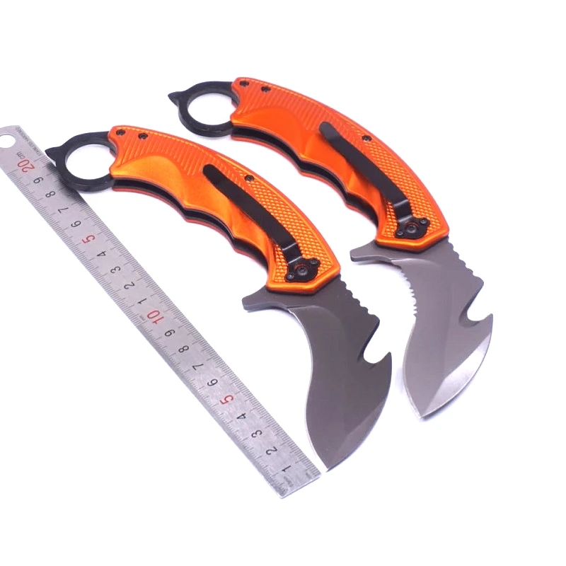 Складной нож Karambit, охотничий нож для выживания, тактический нож для активного отдыха, походов, походов, карманные ножи, многофункциональные инструменты для защиты