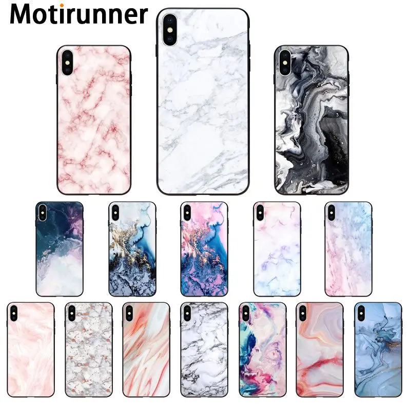 Motirunner золотой розовый серый блестящий Мраморный высококачественный чехол для