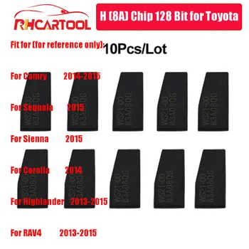 

1/2/5/10pcs Transponder H (8A) Chip 128 Bit Car Key Chip Key Blank for Toyota Rav4 Highlander Corolla Sienna Sequoia Camry