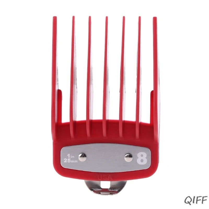 1PC/2PCS Professional Cutting Guide Comb Hair Clipper Limit Comb with Metal Clip