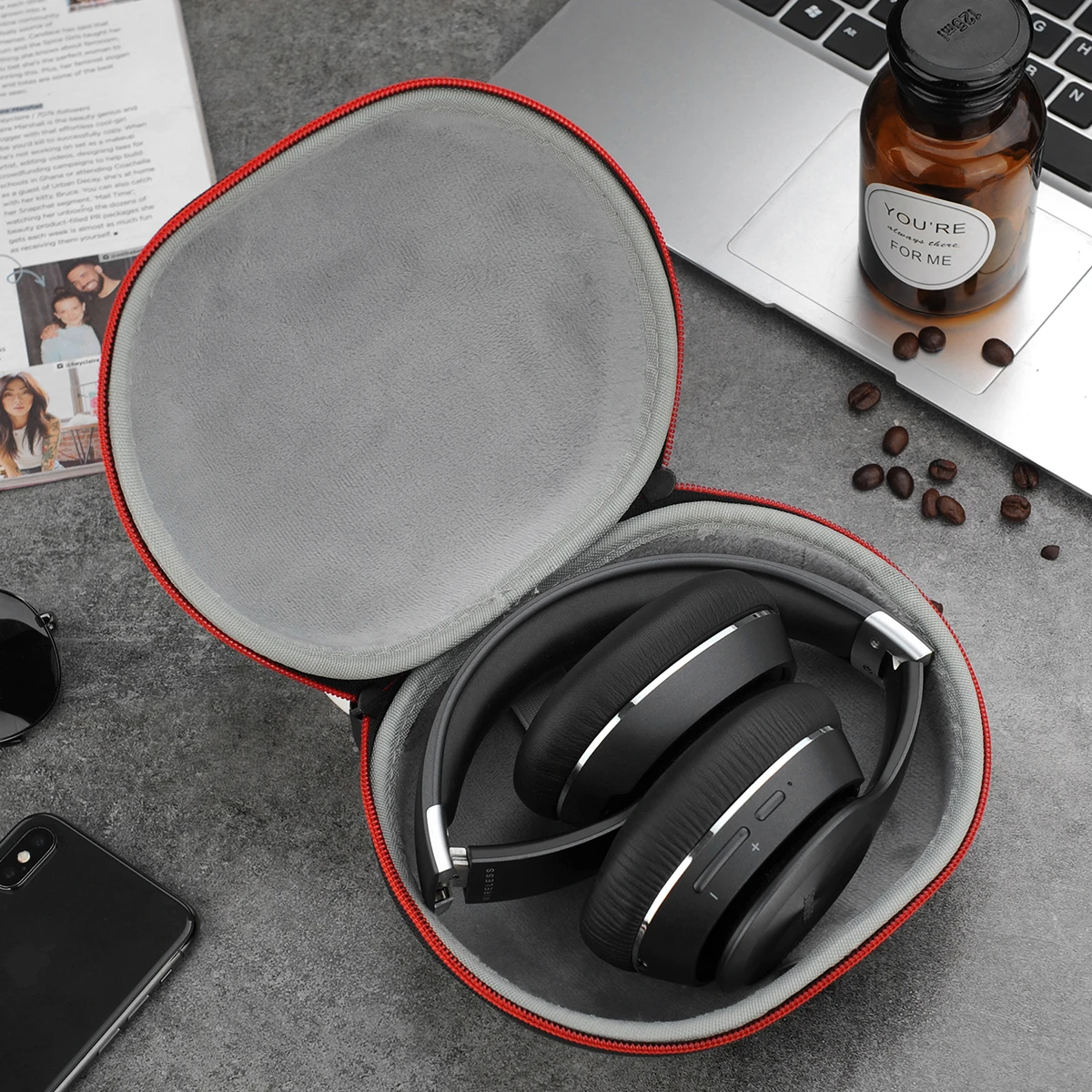 Rígido Eva para Fone de Ouvido Bolsas de Armazenamento Caixa Portátil Sony Mdr100abn Edifier W820bt Sennheiser Hd598 Momentum Qcy h3 h4 Case - Image 3