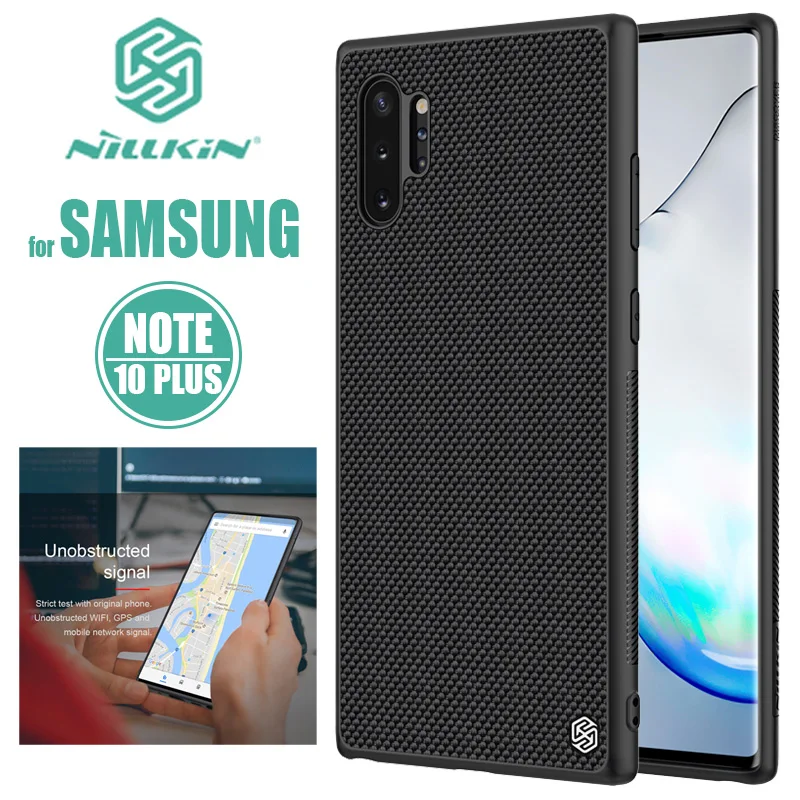 

for Samsung Galaxy Note 10 Plus Case Nillkin Luxury Texture Slim Back Cover for Samsung Note 10 Plus Nilkin Silicone Phone Case