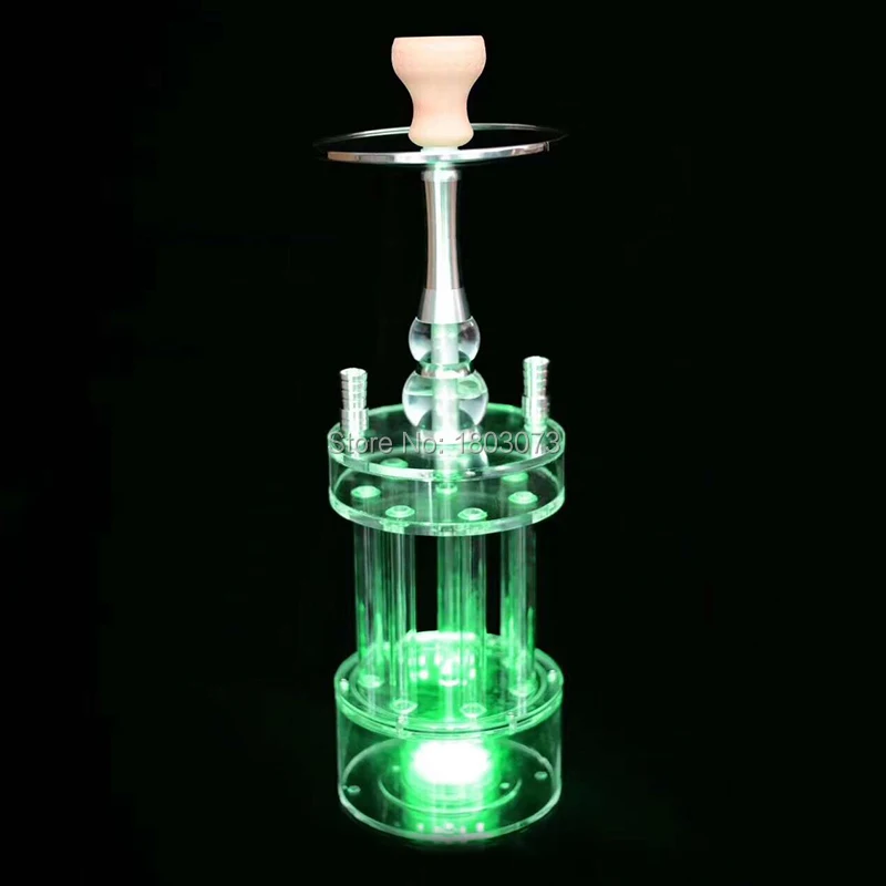 30 Large Glass Water Pipe Hookah-Narguile-Shisha W/ Lights