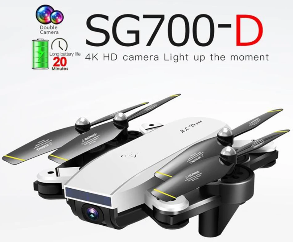 KEELEAD SG700D Дрон 4K 1080P WiFi FPV HD камера Дрон профессиональная двойная камера Складная селфи Мини RC Квадрокоптер Дрон VS SG106