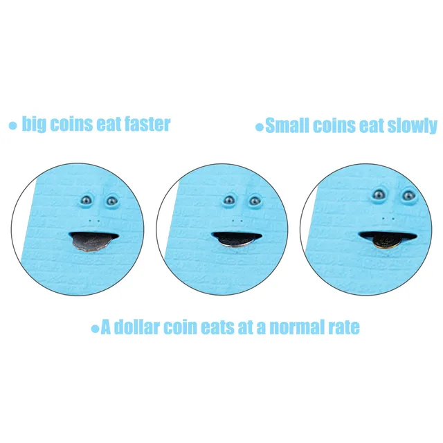 Creative Face Bank Coins Storage Sensor Coin Eating Saving Money Box Kids Gift Family Decorations Xmas Gift 2022 5