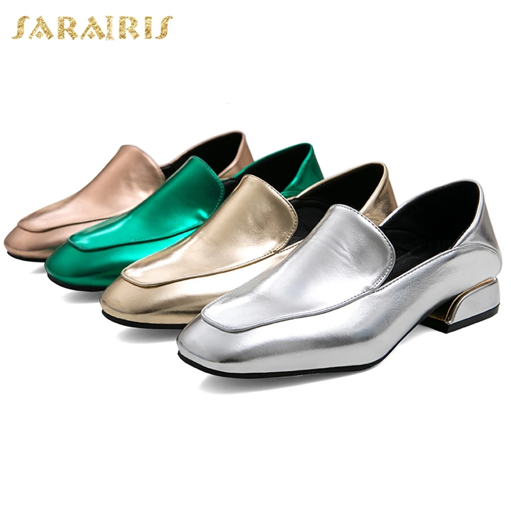 

Sarairis 2020 New Arrivals Spring/Autumn Concise Leisure Pumps Woman Shoes Slip On Chunky Heels Shoes Women Pumps Female