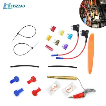 

10 Pack 12V Car Add-a-circuit Fuse Adapter Blade Fuse Holder GPS Navigator Cigarette lighter added Tool kits