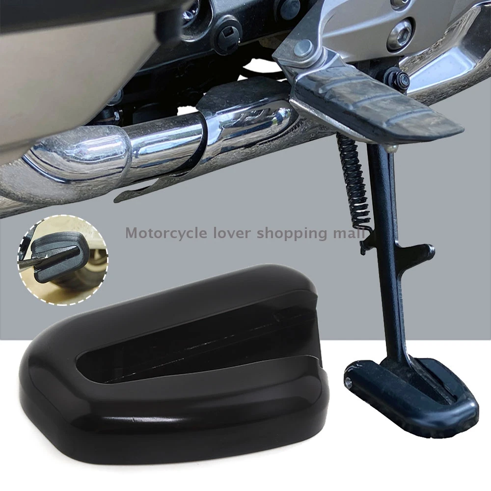 

Black Aluminum Side bracket foot pad Motorcycle Kickstand Pad For Honda Goldwing GL1800 2018-up