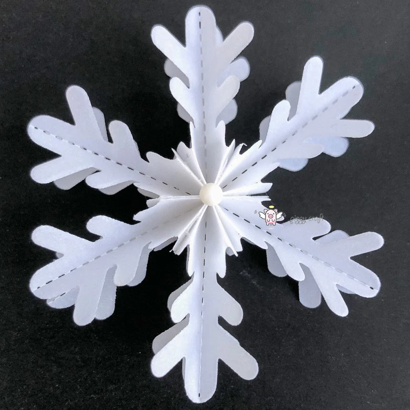 

Mmao Crafts Metal Steel Cutting Dies 3D Folding star snowflake Stencil For DIY Scrapbooking Paper/photo Cards Embossing Dies