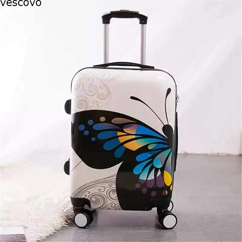 butterfly suitcase set