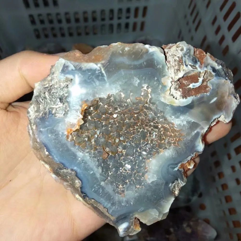 1 шт. 265 г натуральный агат geode Кристалл пещера кристалл кластеры для подарков