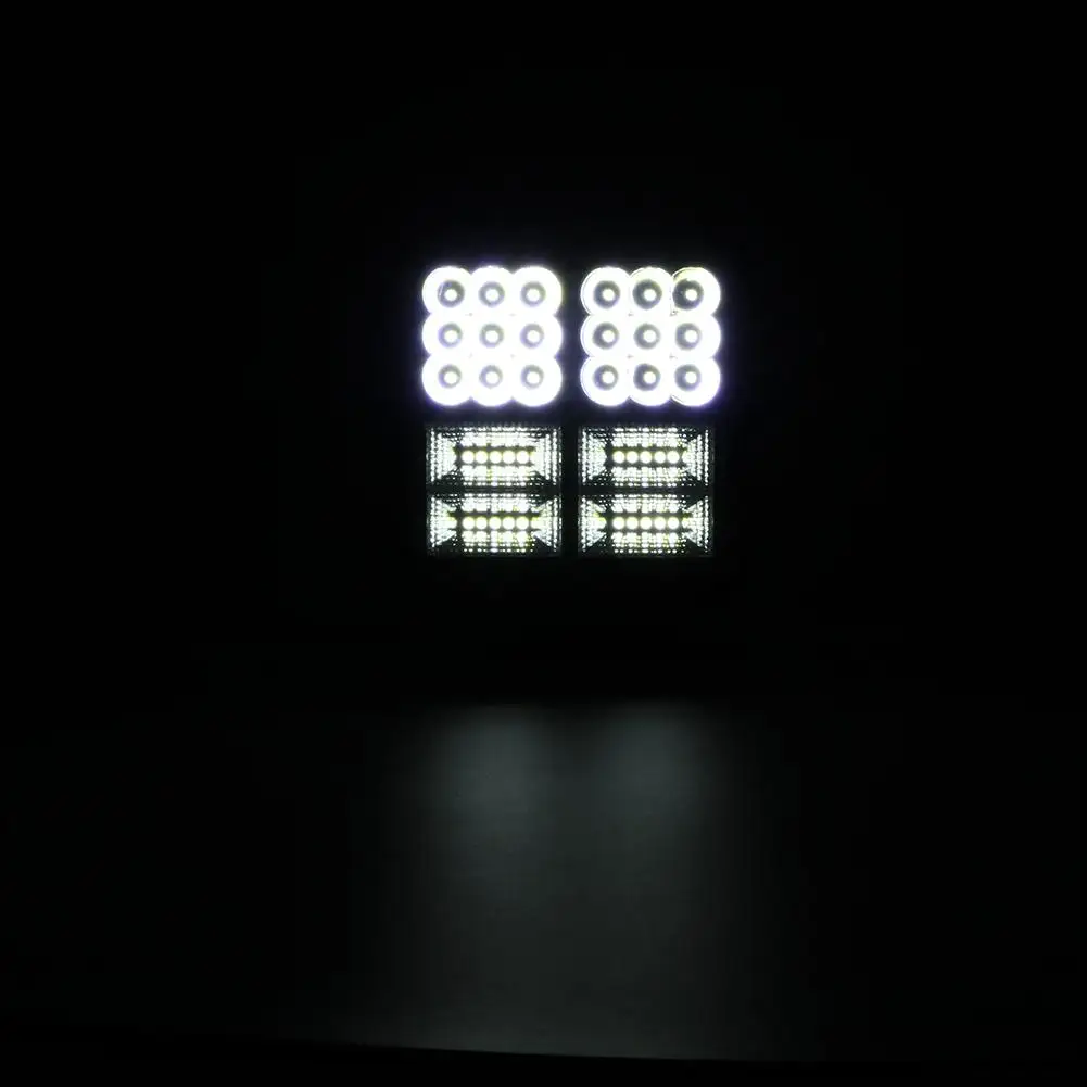 Dual Colors Car LED Work Light 12-36V Spot 96W LED Headlight Bar OffRoad Truck Tractor Boat Trailer SUV DRL Fog Lamp