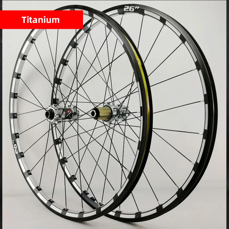 26 27,5 29 pouces VTT Roues Vélo Roues VTT Jante Frein à disque Ultralight Q/R 7 8 9 10 11 12 vitesses Roue d'inertie 24H 1750g