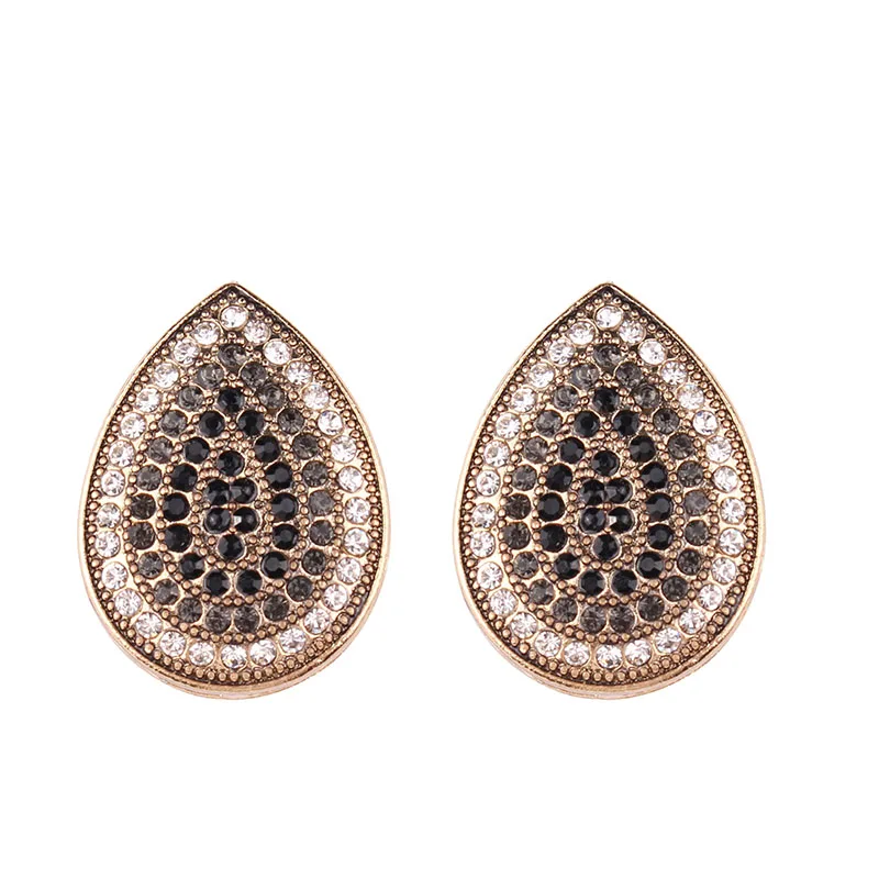 

2019 Newest Water droplets Stud Earrings Silver Color Brincos for Woman Christmas Party Earrings Factory Wholesale Free Shipping