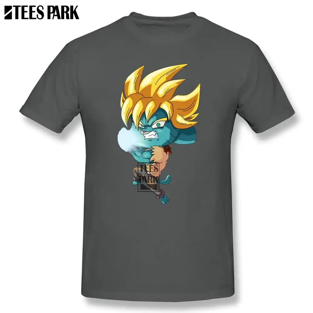 Diy 特別な Tシャツガムボール超サイヤ人ドラゴンボール最高の Tシャツ男 Organnic 綿半袖 Tシャツシャツ設計ユース Tシャツ Aliexpress