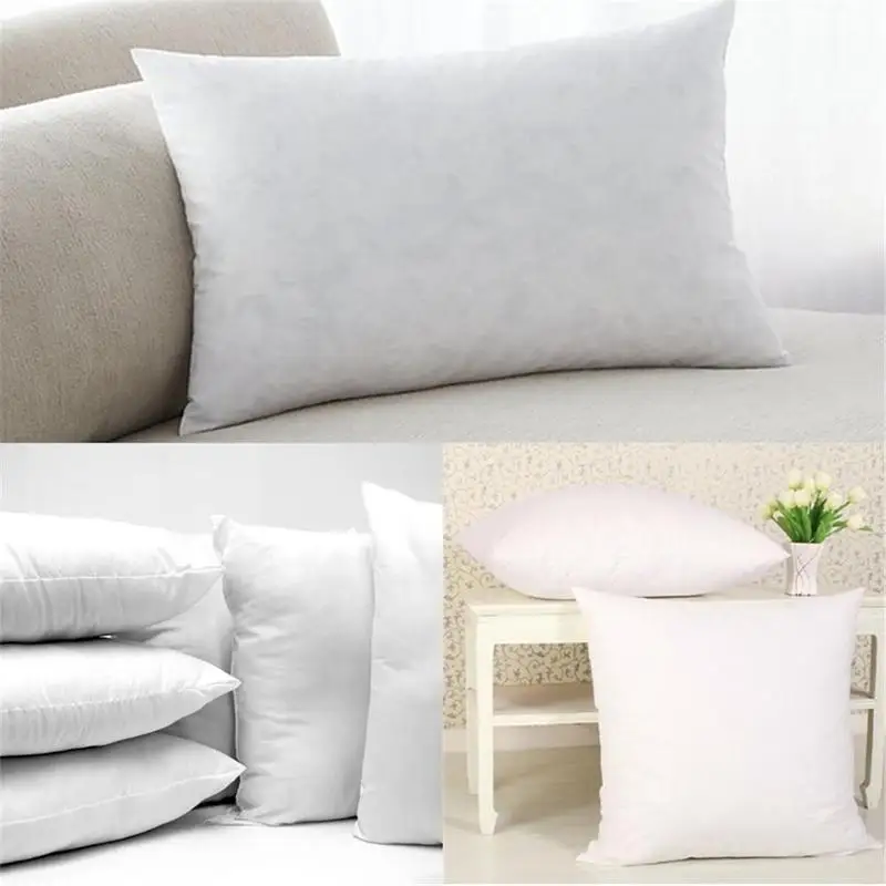 1Pc 40*40 45*45 35*55 Padding Cushion Filling Standard Decorative White Pillow Soft Decor Seat Home Interior 2021